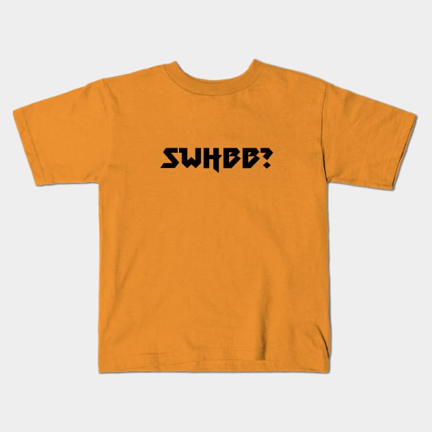 Swhbb Logo Kids T-Shirt by yunisa